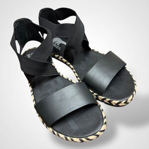 Sorel Ella II Sandals Ankle Strap Elastic Comfort Casual Shoes Women’s Size 8